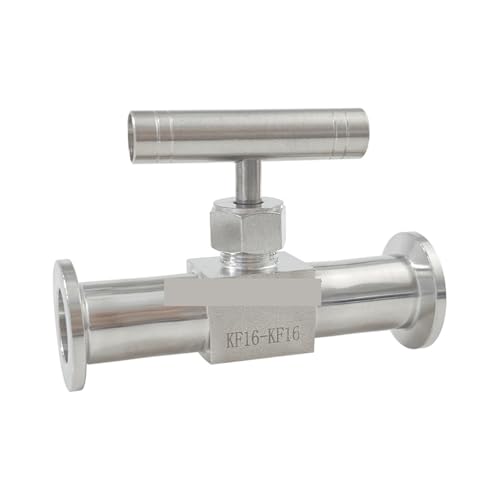 Válvula de parada de flujo KF25 para laboratorios y cámaras de vacío 3