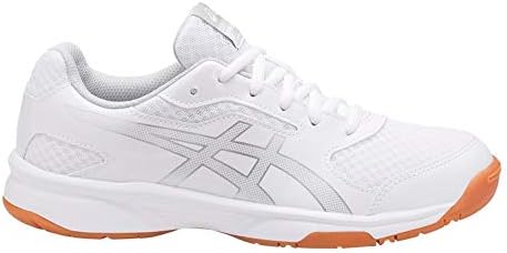 ASICS Men's Upcourt 2 Volleyball Shoe - B705Y.0193 (White/Silver - 12) | Image 3