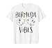 Bermuda Vibes Tropical Island Palm Tree Sunset Sunglasses T-Shirt