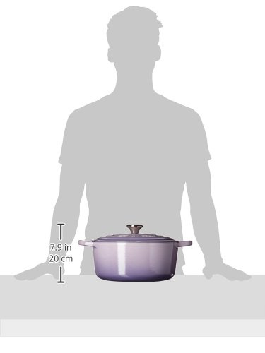 Image of Le Creuset LS2501-28BPSS Round Cast-Iron Dutch Oven, 7-1 /4 Quart, Provence