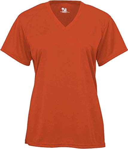Badger Sports B-Core Ladies' V-Neck Tee Burnt Orange X-Large