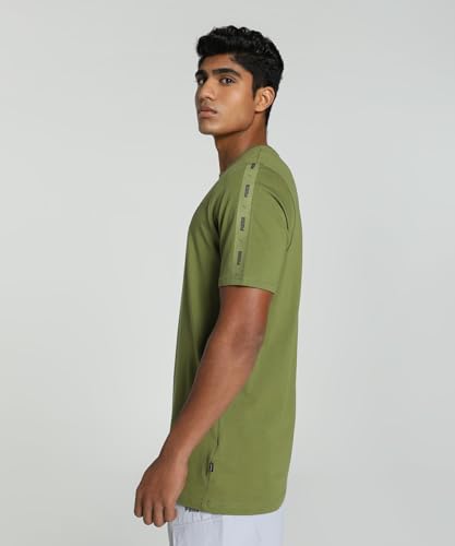 Image of Puma Men Cotton Solid Regular Fit T-Shirt