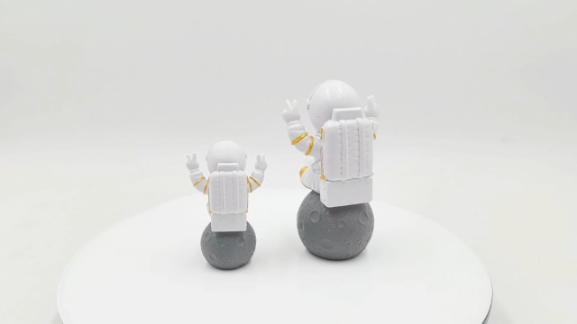 Estatua de astronauta decorativa de 2.9 pulgadas miniatura 7