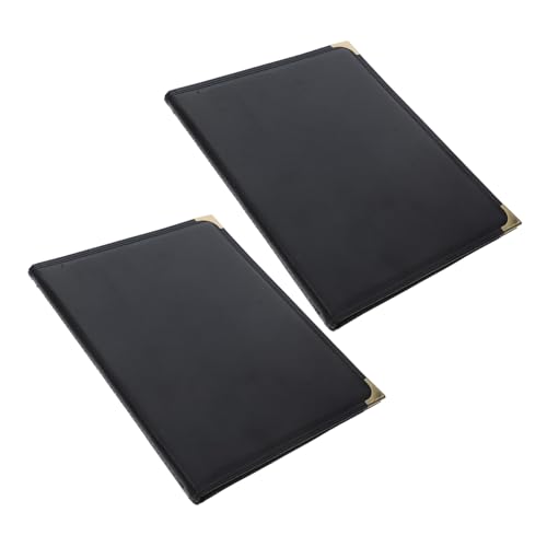 Luxshiny Restaurant Booth Cover Multipurpose Menu Book with Page Holders for Aesthetic Appeal