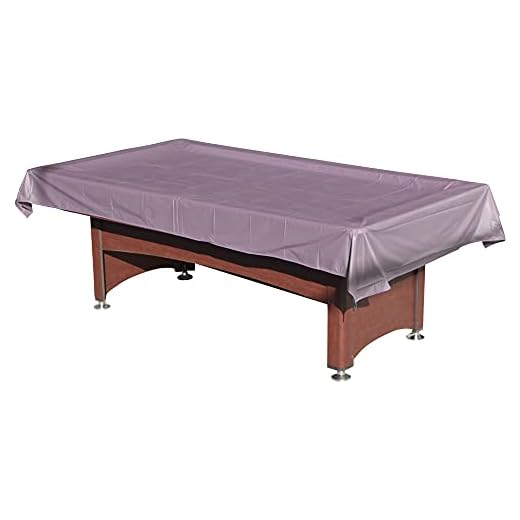 LesunSport Pool Table Cover Waterproof PVC for 7/8 Ft Billiard/Pool Table (Coffee, 8ft)