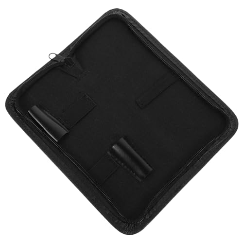 SOESFOUFU Professional Hairdressing Tool Bag Shears Case Stylist Scissors Pouch Bag in Black 21.5 x 8 x 2cm for Salon Barber Handbag