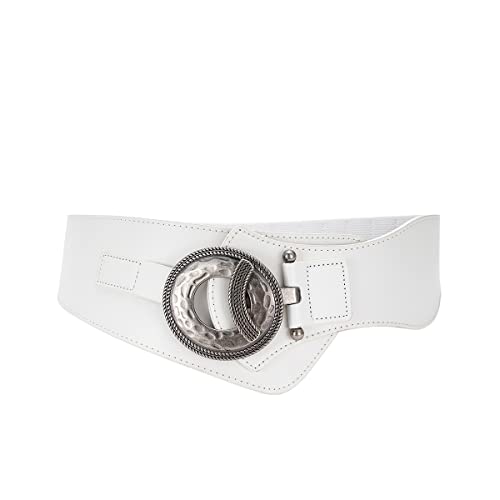 Ceintures en cuir stretch 60mm vintage large anneau en O de taille 65 à 160cm