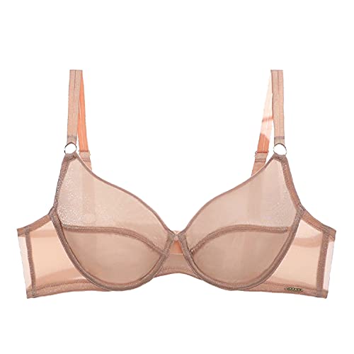 Soutien-gorge minimiseur grande taille bonnet E armatures bralette chair