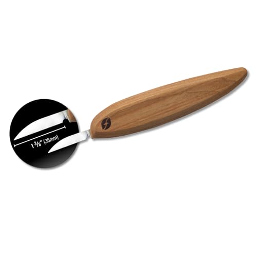 Image of Flexcut Pro Series Wood Carving Tools | 1 3 /8 inch Detail Knife | Full Flat Grind 1095 Steel Blade| Ergonomic Knife, FP01