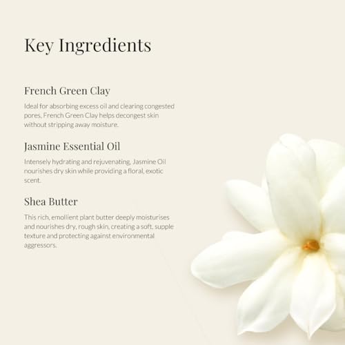 Image of The Bare Bar Madurai Jasmine Deodorant Stick - 60 gm | Floral Fragrance| Odor & Sweat Control | Gentle, Natural formula and Chemical free| Good for all skin types | Travel Mini Size Solid Deodorant for Men & Women