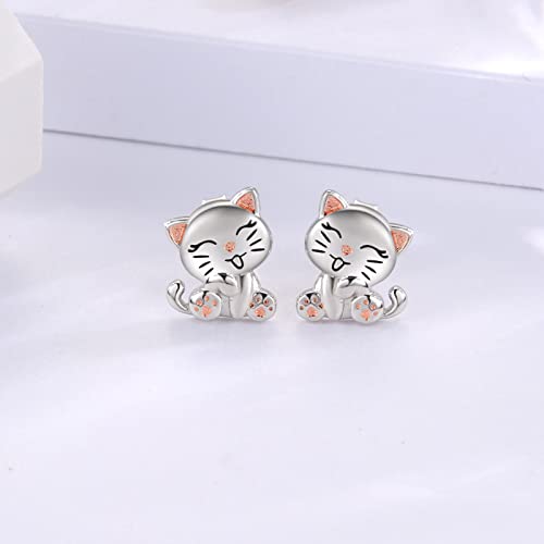 Sterling Silver Animal Stud Earrings: S925 Hypoallergenic Cute Koala Bear Cat Llama Bunny Cow Earrings for Women Koala Animal Stud Earrings Jewelry Gifts3