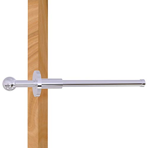 Allied Brass TD-23-PC Traditional Pullout Garment Rod, 10-Inch, Polished Chrome