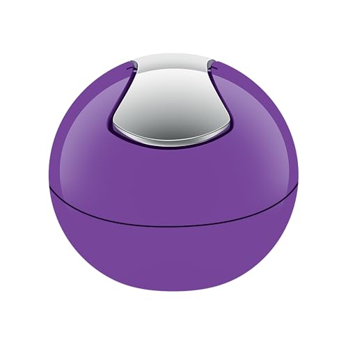 Spirella - Poubelle à Bascule Modèle BOWL - Compacte - Hygiénique et Design Moderne - Facile à utiliser grâce à son couvercle basculant et amovible - 1L...