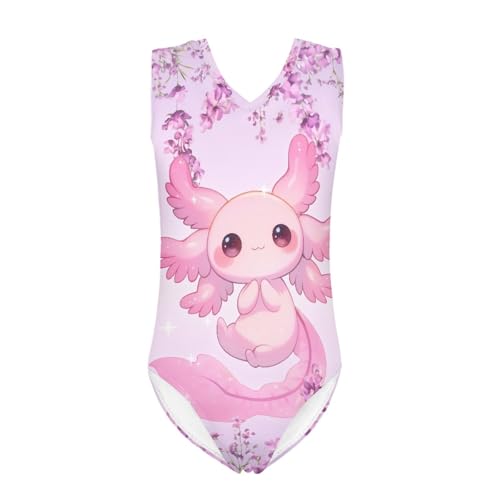 Image of Mumeson Girls One Piece Swimsuits Lightweight V-Neck Swimwear Bathing Suits for Little Girls 3-14 Years