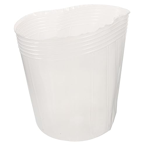BESPORTBLE Plastic Plant Liners for Planters 10 Pack Long Pots for Plants Nursery Pots