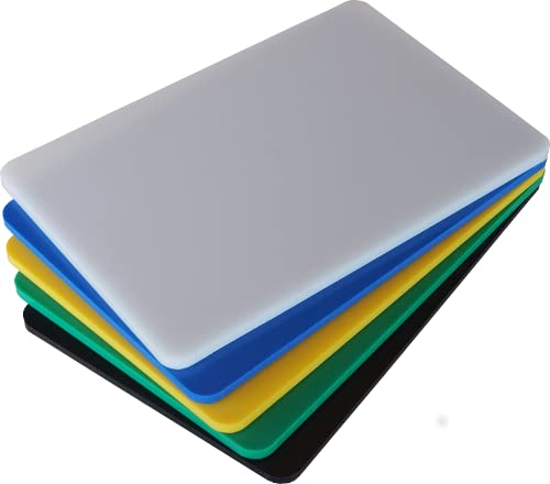 Tagliere Professionale in Polietilene Colore Bianco 50x30x1 cm Made in Italy