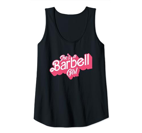 Lei è una ragazza bilanciere femminile sollevamento pesi Bodybuilder Palestra Canotta