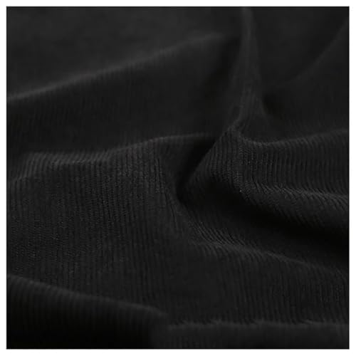 Velours côtelé noir d'ameublement 1.5x6m pour réparer vos banquettes