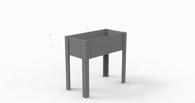 Mederla 31x16x31 inch Raised Garden Bed with Legs, Elevated Wooden Planter Box for Outdoor Plants Flowers Fruits Vegetable Herb Growing