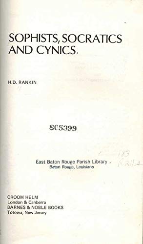 Buy Sophists, Socratics and Cynics — BookShops.in