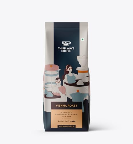 Image of THIRD WAVE COFFEE | Vienna Roast | 100% Arabica | Dark Roast | South Indian Filter | Fine Grind | 250 grams | Pouch