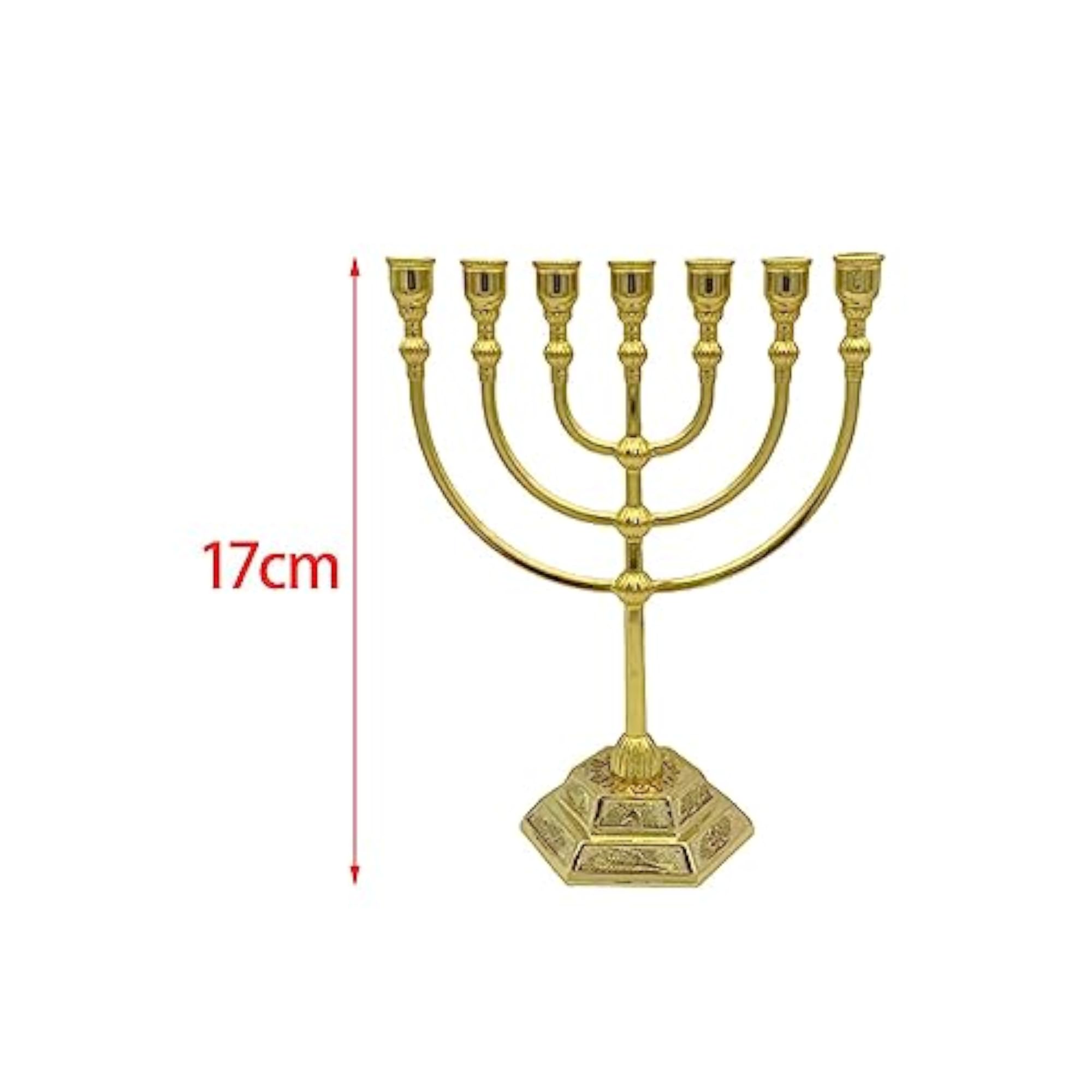 Menorah Candle Holder with 7 Branches