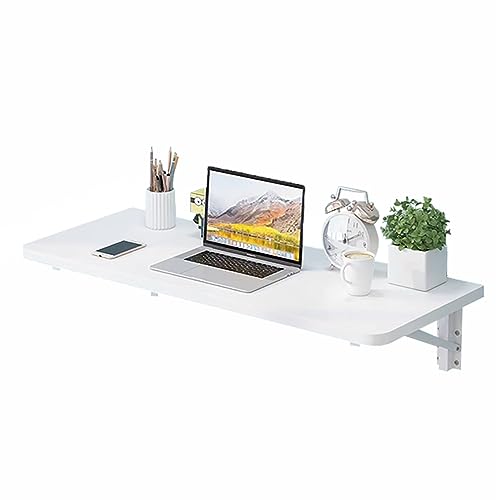 Escritorio plegable de madera maciza montado en la pared, ahorro de espacio, escritorio de oficina en casa para encimera de cocina, banco de trabajo plegable montado en la pared, diseño compacto (70 x