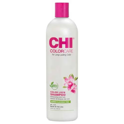 CHI ColorCare Color Lock Shampoo, Locks In Color & Replenishes Moisture For Color-Treated Hair, Sulfate, Paraben, & Cruelty-Free, 25 Oz - image 1