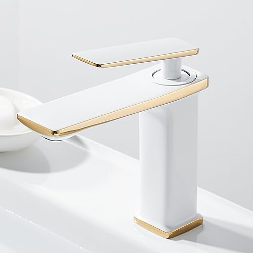 Robinet de lavabo pour salle de bain anti-calcaire en laiton