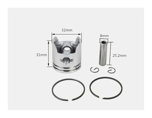 Segment de piston 32mm pour débroussailleuse HT2310 G23L 1E32F - 3