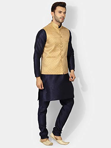 Image of UnM Men Silk Blend Classic Kurta Set