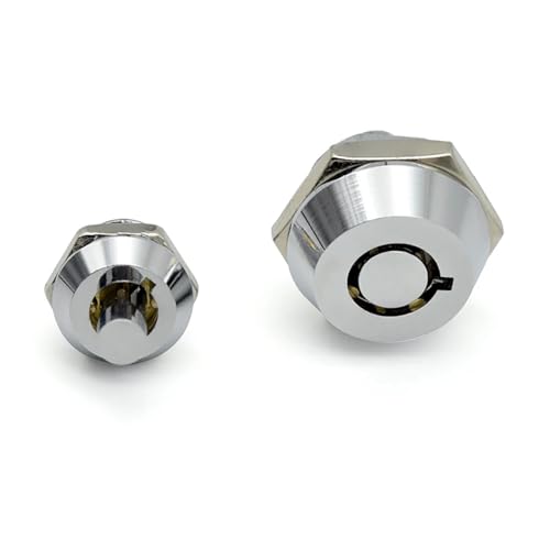 Mini serrure à pression cylindrique tête prune à ressort pour boîte lumineuse - 6