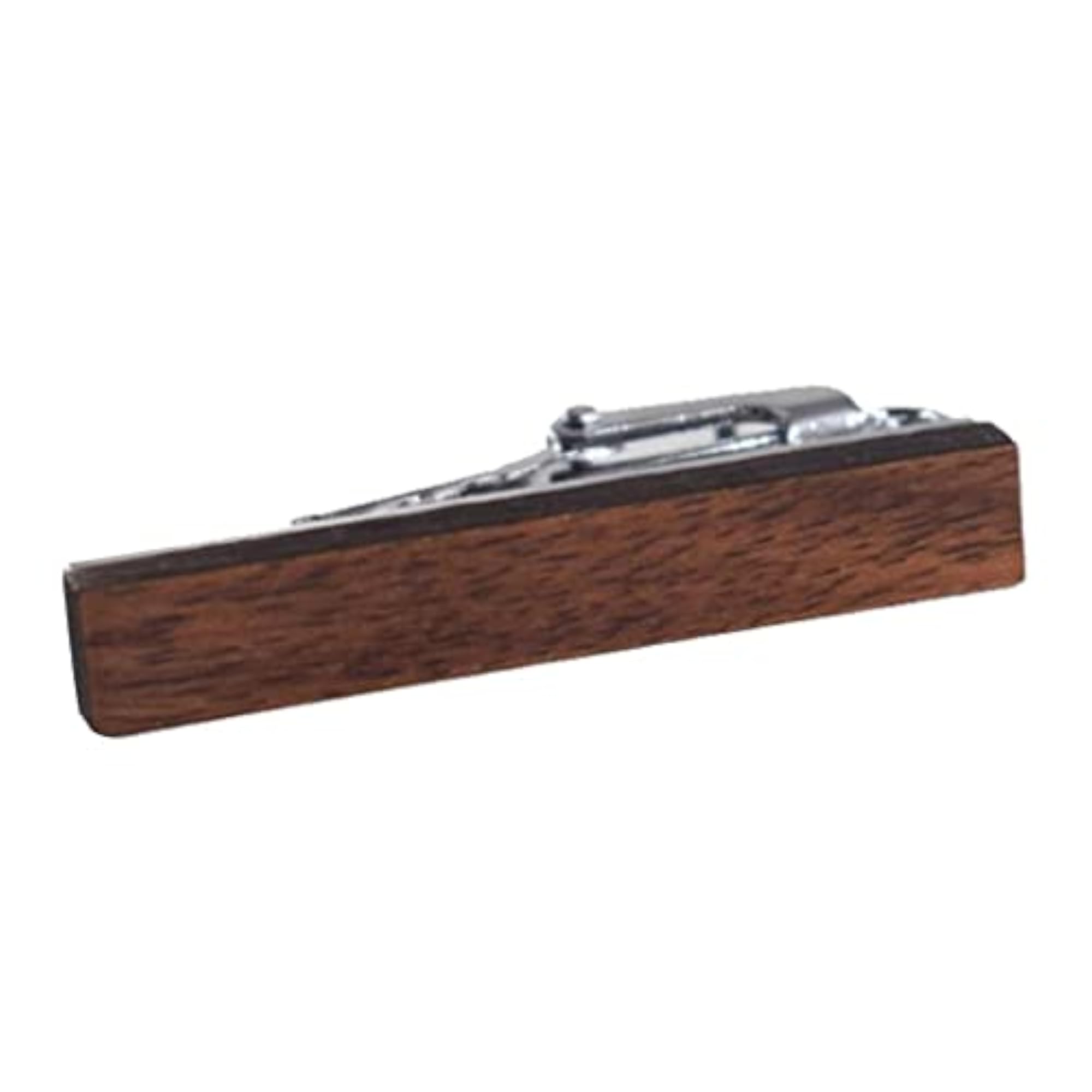 Men's Simple Wood Tie Clip, Copper Fashion Necktie Clasp