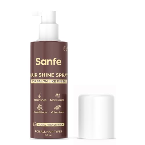 Hair Shine Spray | For salon like finish, Vibrant & Glossy Treatment | Nourishes, Moisturises, Conditions, Volumizes | Frizz & Split Ends Free Hair, F