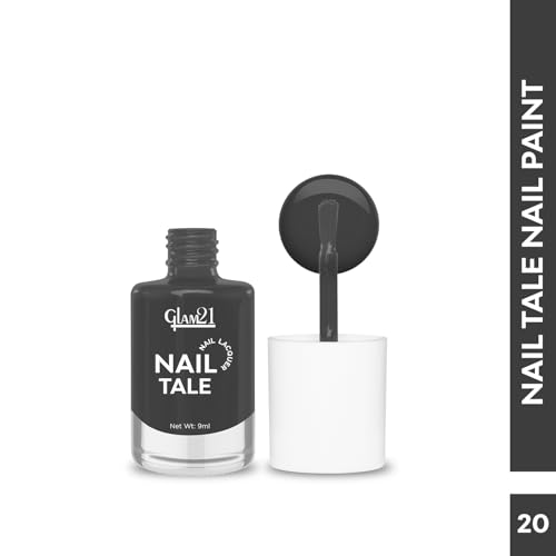 Image of Glam21 Nail Tale Nail Polish | Glossy Gel Finish | Rich Pigmentation | Chip Free | Quick Drying Formula | Long Lasting Nail Polish for Women | 9ml | Shade-20