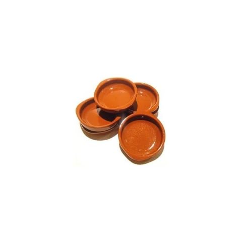 Set of 6 Spanish Terracotta Tapas Dishes Cover