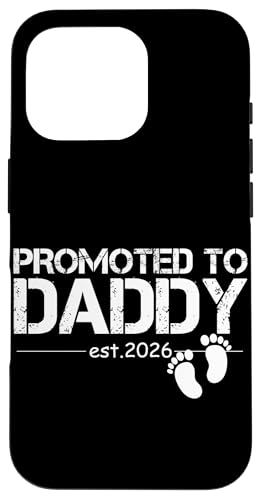 Promoted to Dad Est 2026 New Dad 2026 Ԃ j̎q ̎q pp X}zP[X iPhone 16 Pro p