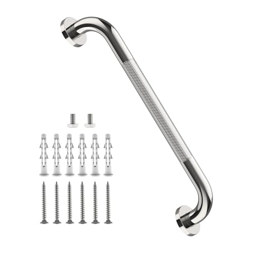 ZUEXT 16 Inch Chrome Safety Grab Bar for Bathroom Shower, Stainless Steel