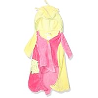 Kidorable Lotus Flower All-Cotton Yellow and Pink Hooded Towel for Girls w/Fun Flower Hood