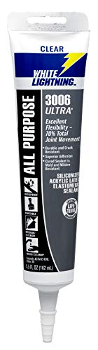 Image of White Lightning W11001005 3006 Ultra All Purpose Elastomeric Sealant, Clear, 5.5 fl. oz.