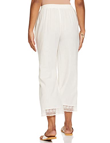 Amazon Brand - Tavasya Women's Relaxed Bottom (210_White_M) - Image 3