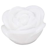 Nrpfell Farbwechselnde schwimmende Rosen Blumen LED-Nachtlicht, 7 Farben