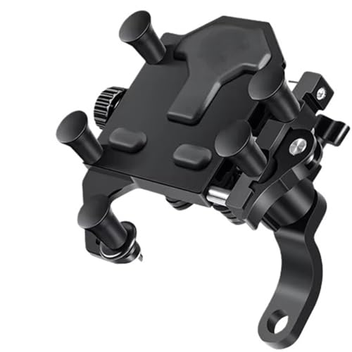 Support téléphone moto alliage absorbant les chocs rotation 360° pour écran de navigation