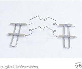 N.E Ss Self Locking Eye Speculum Blades Size 16 Mm Wire Spread 30 Mm Ophthalmic Ent