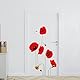 WALPLUS 25 Stück Rote Mohnblumen Abziehbild Wandsticker Im Dunkeln leuchten Aufkleber Anzeige Selbst Kleber Dekorationen für Zuhause Wohnen Zimmer Ausverkauf Wand Dekorationen Geschenk Idee