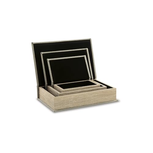 Signature Design by Ashley Keepsake Box Set of 3, Beige Linen, Jolina - image 6