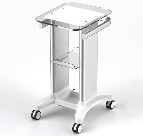 美容車用カート 折りたたみ 美容室ワゴン キャスター付き キッチンワゴン 美容室ラック コンパクト収納 取っ手付き 防水 ステンレス製 トレイ 医療用カート 移動便利 理髪店 ネイルワゴン エステワゴン 脱毛サロン バスケットワゴ Gray