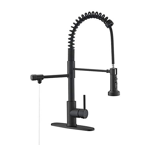 Drinking Water Faucet, Kitchen Faucet, Kitchen Sink Faucet, Water Filtration Faucet, Sink Faucet, Pull-down Kitchen Faucets, Bar Water Filter Faucet, Matte Black, Stainless Steel, PAKING PB1030