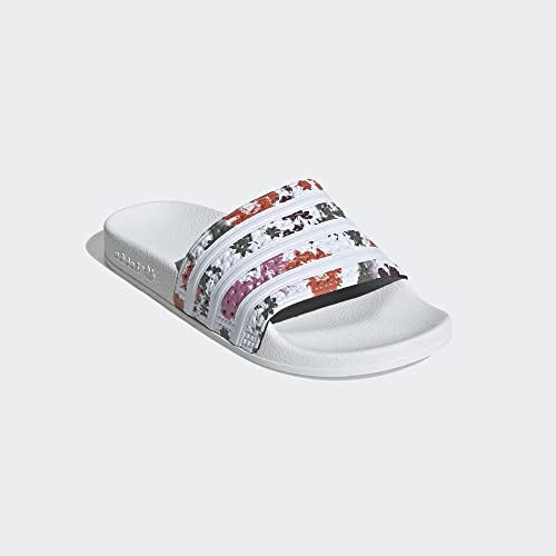 Image of adidas Womens Adilette Slide Casual Sandals Casual - Orange