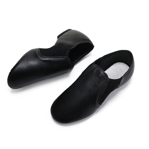 Jazz Shoes for Girls Slip-On Dance Shoes Genuine Leather Jazz Dance Shoes for Girls Boys（Little Kid/Big Kid）4